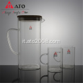 Ato borosilicato vetro brocca in vetro caraffa